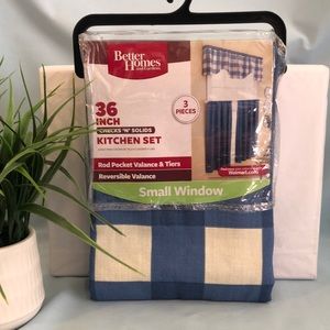 Better Homes & Gardens Navy Blue Checks N Solids Gingham